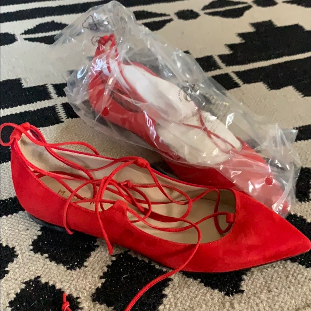 BNIB M. Gemi Brezza, ruby suede size 38.5